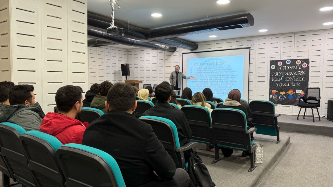 OKULUMUZA SÖZLEŞMELİ OLARAK ATANAN ÖĞRETMENLERE UYUM SEMİNERİ VERİLDİ